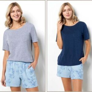 Studio Park x Courtney Khondabi Set of 2 Cotton Tees